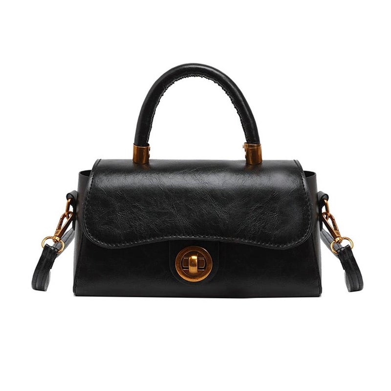 High-end, stylish, retro-inspired, versatile small square handbag for women, perfect for commuting or as a shoulder or crossbody bag. - Image 1